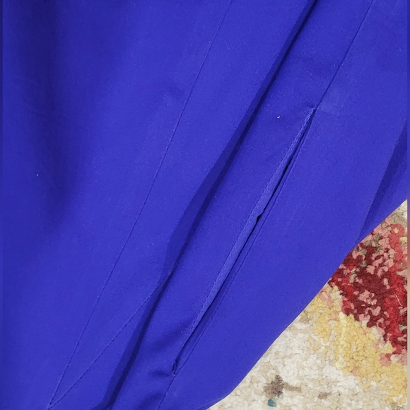 Jessica Simpson Halter/Flare Blue Dress US2 - Picture 5 of 8